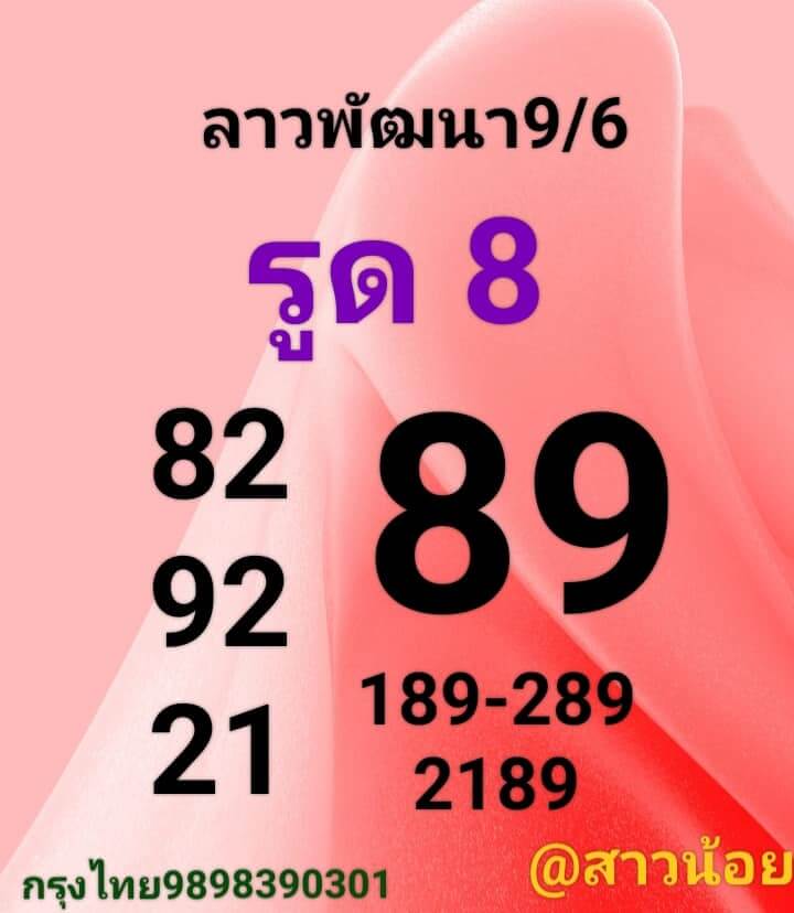 แนวทางหวยลาว 9/6/66 ชุดที่ 7