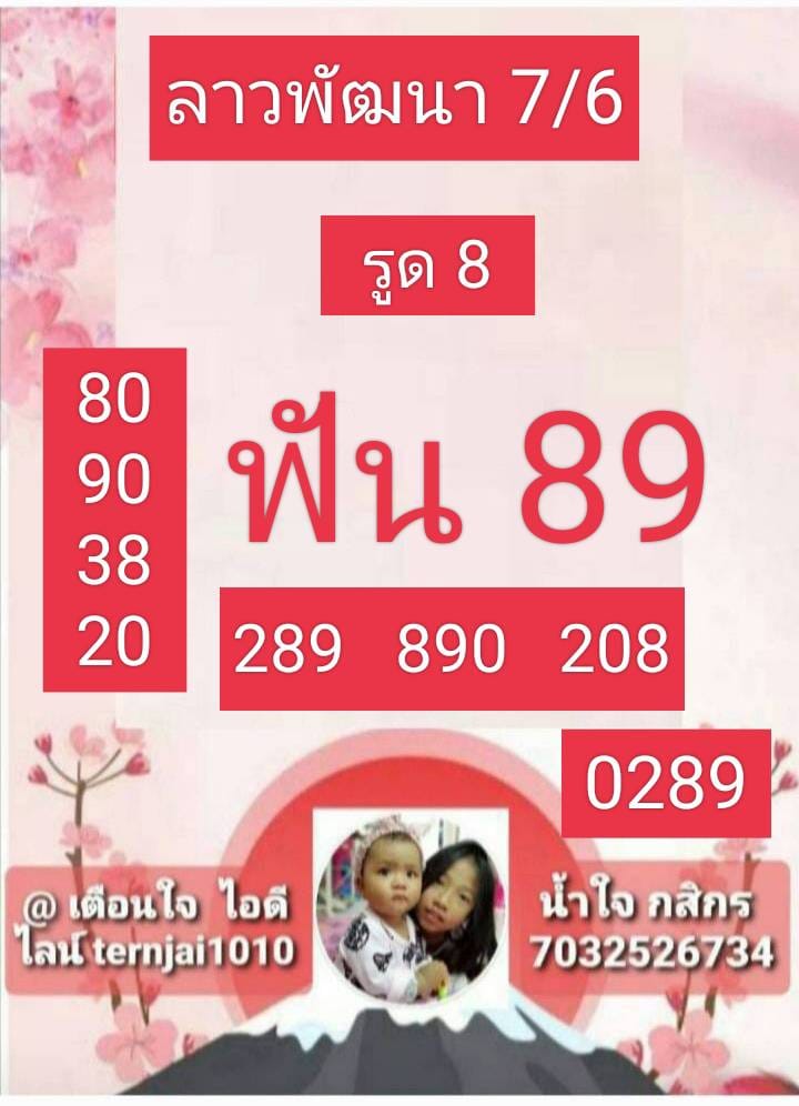 แนวทางหวยลาว 7/6/66 ชุดที่ 8