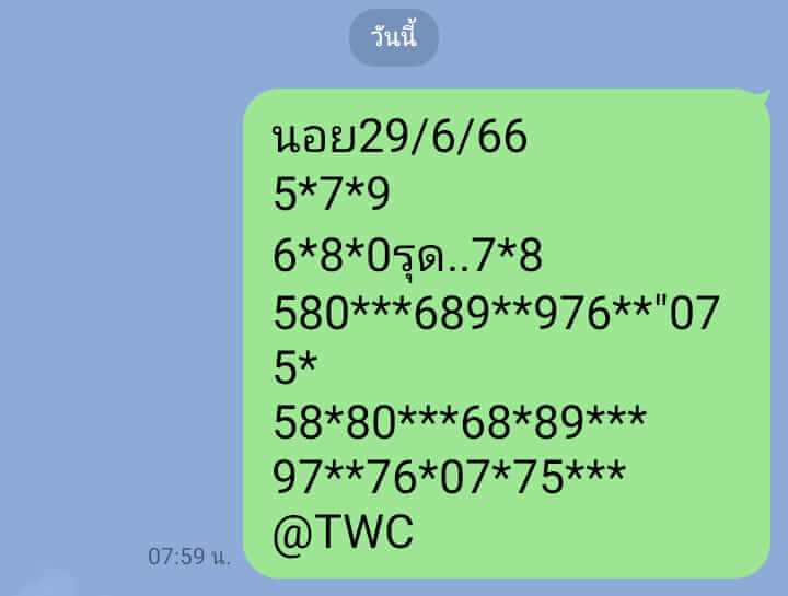 แนวทางหวยฮานอย 29/6/66 ชุดที่ 10