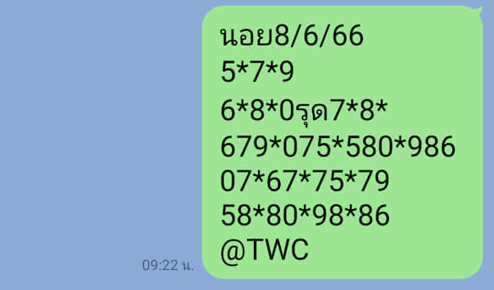 แนวทางหวยฮานอย 8/6/66 ชุดที่ 4