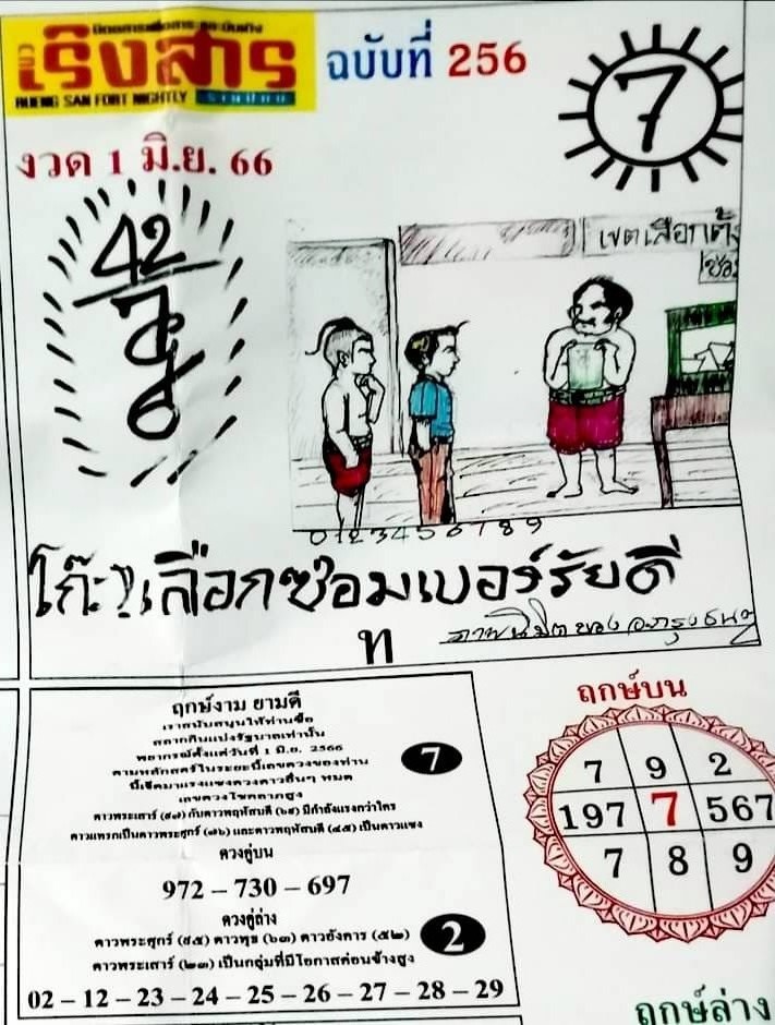 หวยเริงสาร 1/6/66