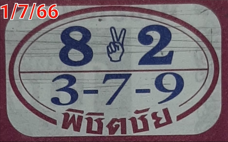 หวยพิชิตชัย 1/7/66