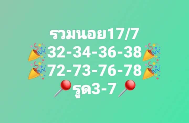 แนวทางหวยฮานอย 17/7/66 ชุดที่ 10