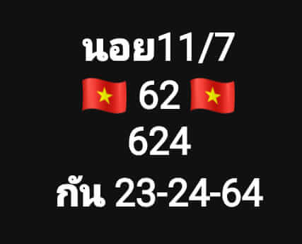 แนวทางหวยฮานอย 11/7/66 ชุดที่ 2