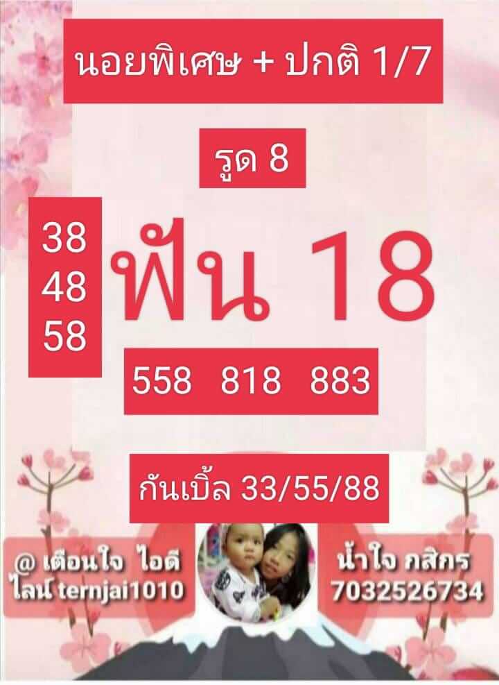 แนวทางหวยฮานอย 1/7/66 ชุดที่ 2