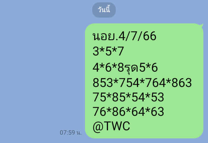 แนวทางหวยฮานอย 4/7/66 ชุดที่ 5