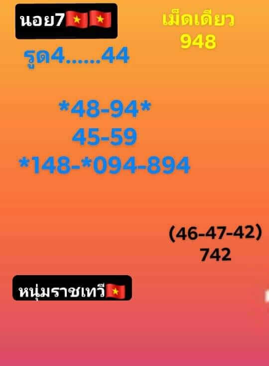 แนวทางหวยฮานอย 7/7/66 ชุดที่ 7