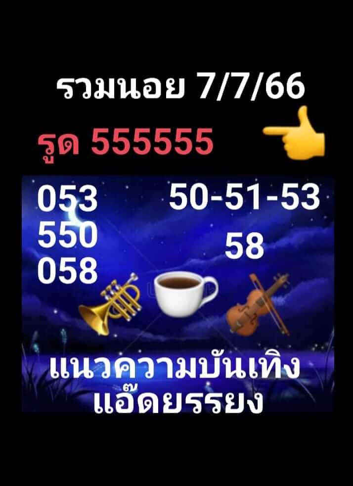 แนวทางหวยฮานอย 7/7/66 ชุดที่ 8