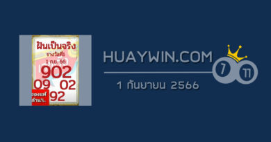 หวยฝันเป็นจริง 1/9/66