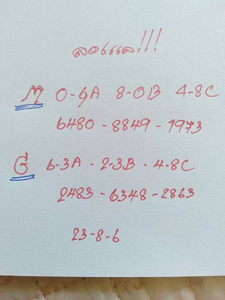 หวยมาเลย์วันนี้ 23/8/66 ชุดที่ 5