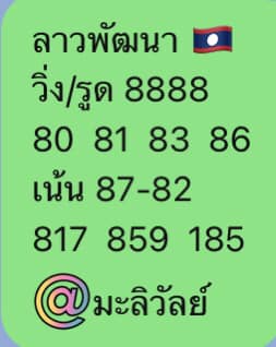 แนวทางหวยลาว 28/8/66 ชุดที่ 10