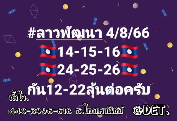 แนวทางหวยฮานอย 4/8/66 ชุดที่ 10