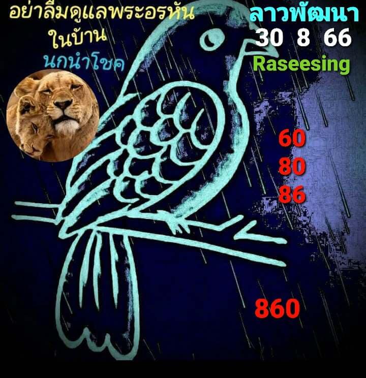 แนวทางหวยลาว 30/8/66 ชุดที่ 2