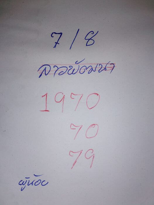 แนวทางหวยลาว 7/8/66 ชุดที่ 3