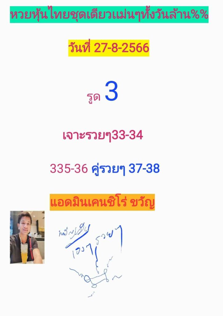 หวยหุ้นวันนี้ 29/8/66 ชุดที่ 4