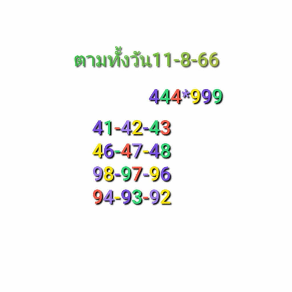 หวยหุ้นวันนี้ 11/8/66 ชุดที่ 5