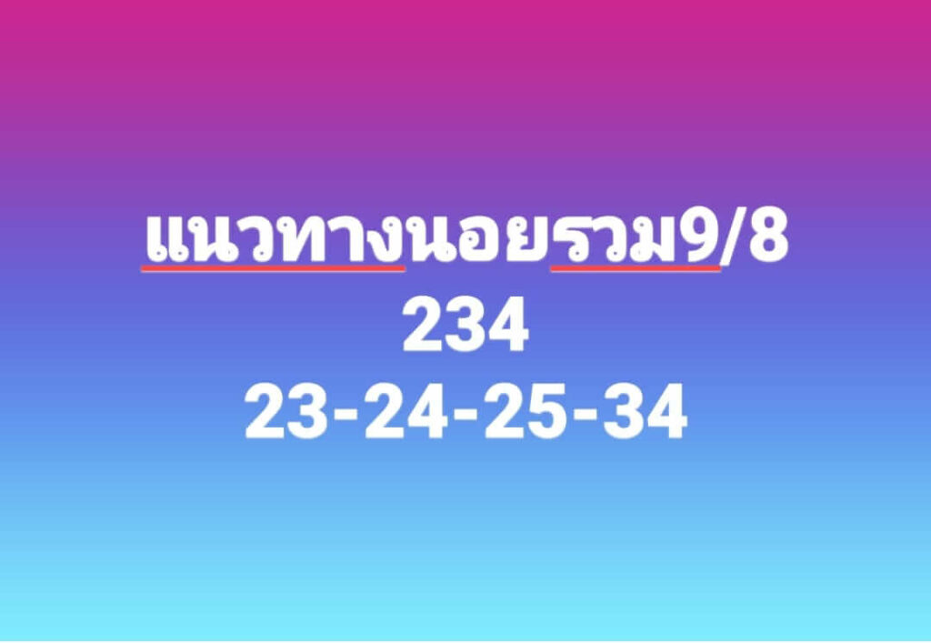 แนวทางหวยฮานอย 9/8/66 ชุดที่ 3