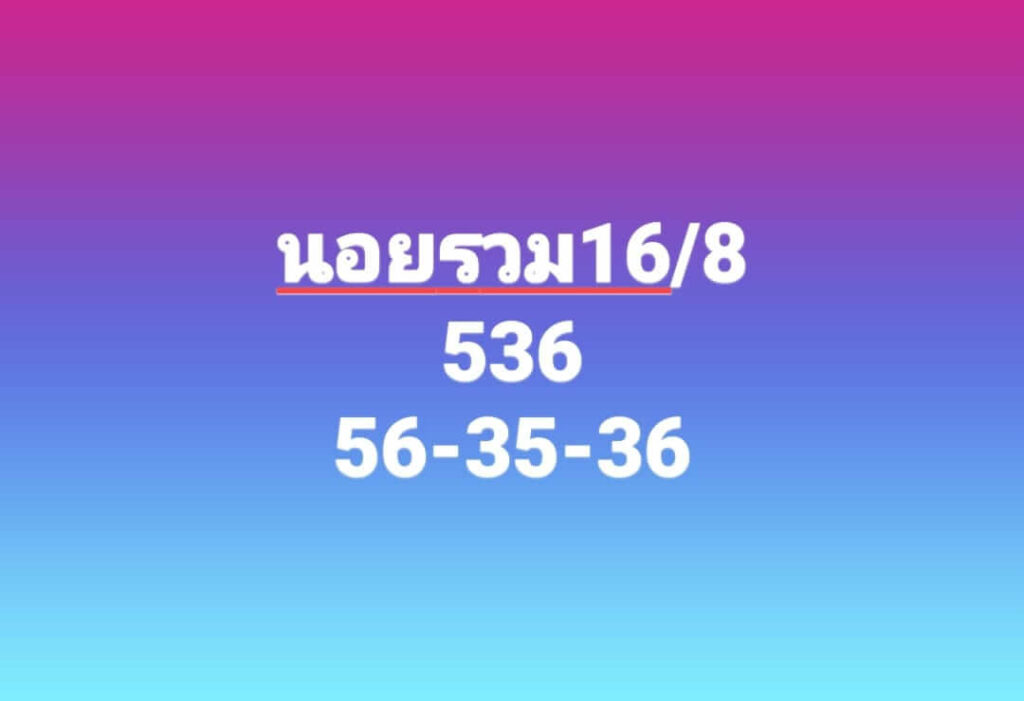 แนวทางหวยฮานอย 16/8/66 ชุดที่ 3