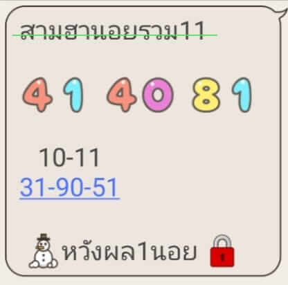 แนวทางหวยฮานอย 11/8/66 ชุดที่ 4