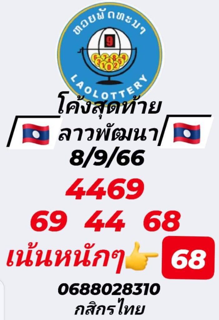 แนวทางหวยลาว 8/9/66 ชุดที่ 4