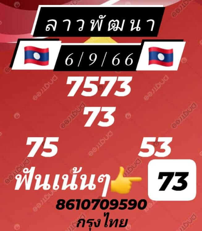 แนวทางหวยลาว 6/9/66 ชุดที่ 9