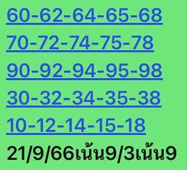 หวยหุ้นวันนี้ 21/9/66 ชุดที่ 1