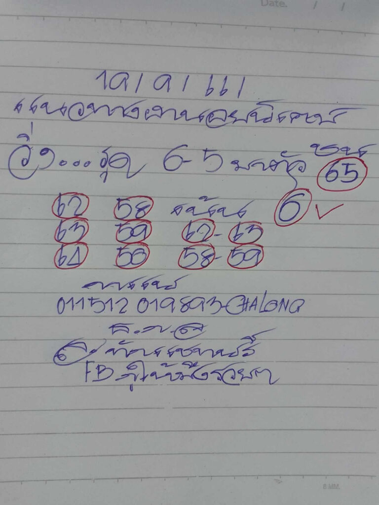 แนวทางหวยฮานอย 19/9/66 ชุดที่ 5