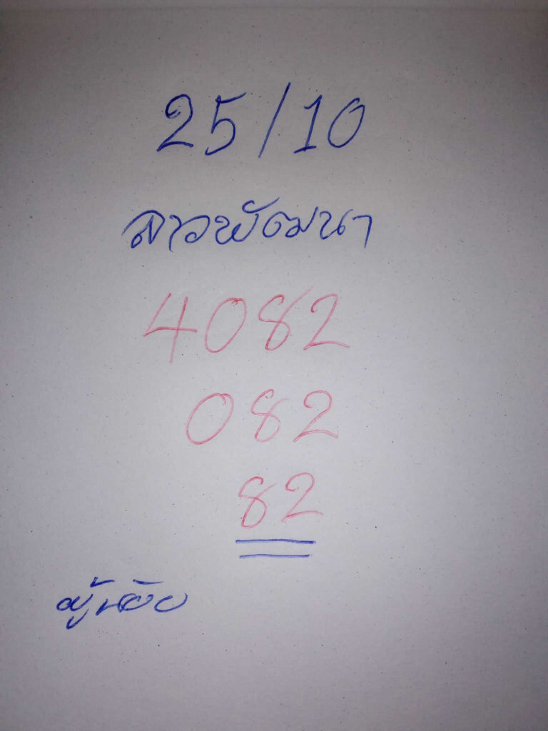 แนวทางหวยลาว 25/10/66 ชุดที่ 2