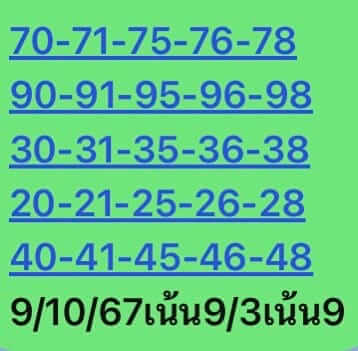 หวยหุ้นวันนี้ 9/10/66 ชุดที่ 2