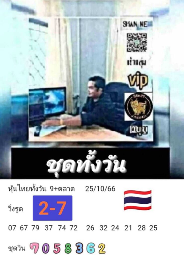 หวยหุ้นวันนี้ 25/10/66 ชุดที่ 3