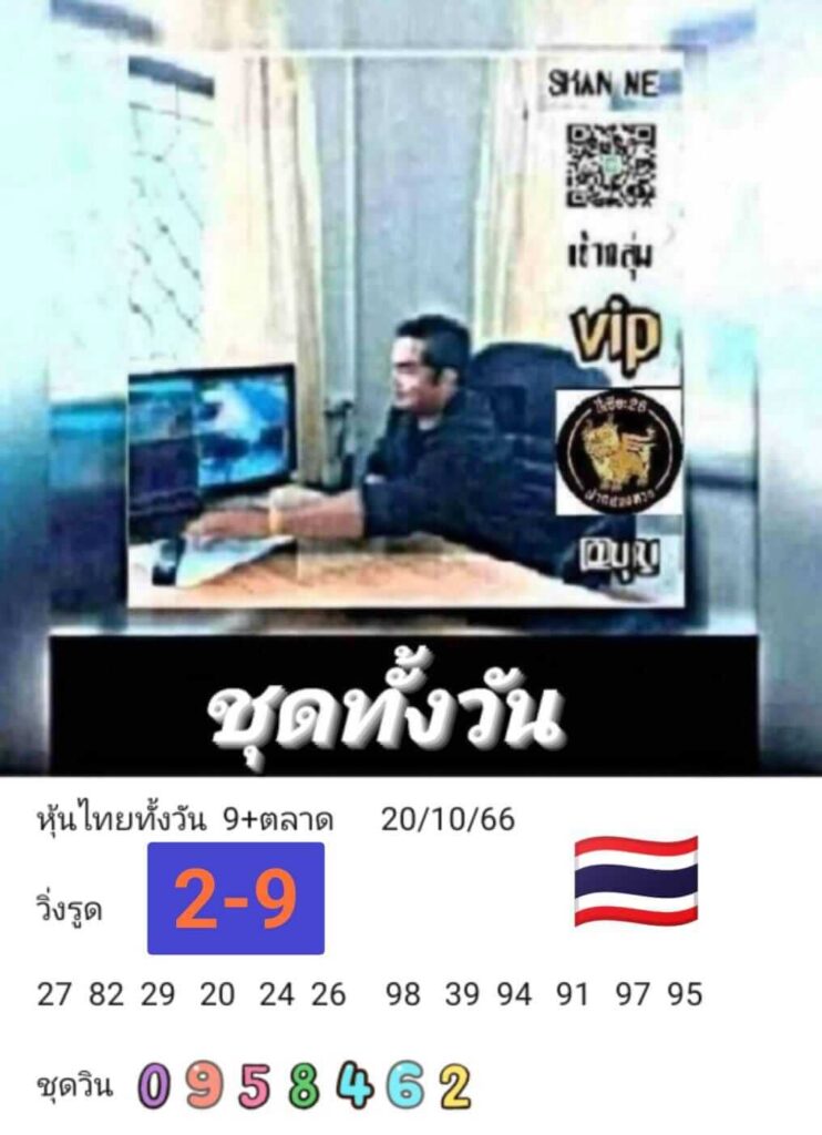 หวยหุ้นวันนี้ 20/10/66 ชุดที่ 8