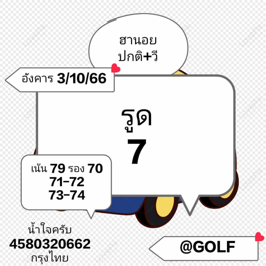 แนวทางหวยฮานอย 3/10/66 ชุดที่ 9