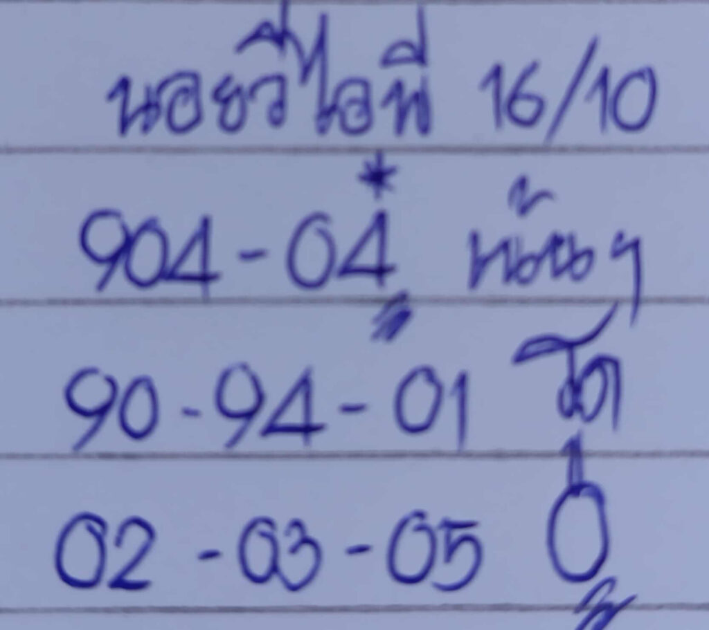 แนวทางหวยฮานอย 16/10/66 ชุดที่ 9