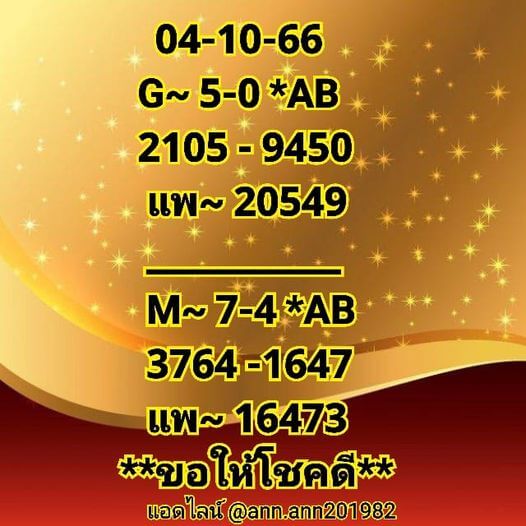 หวยมาเลย์วันนี้ 4/11/66 ชุดที่ 1