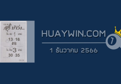 หวยม้าวิ่ง 1/12/66