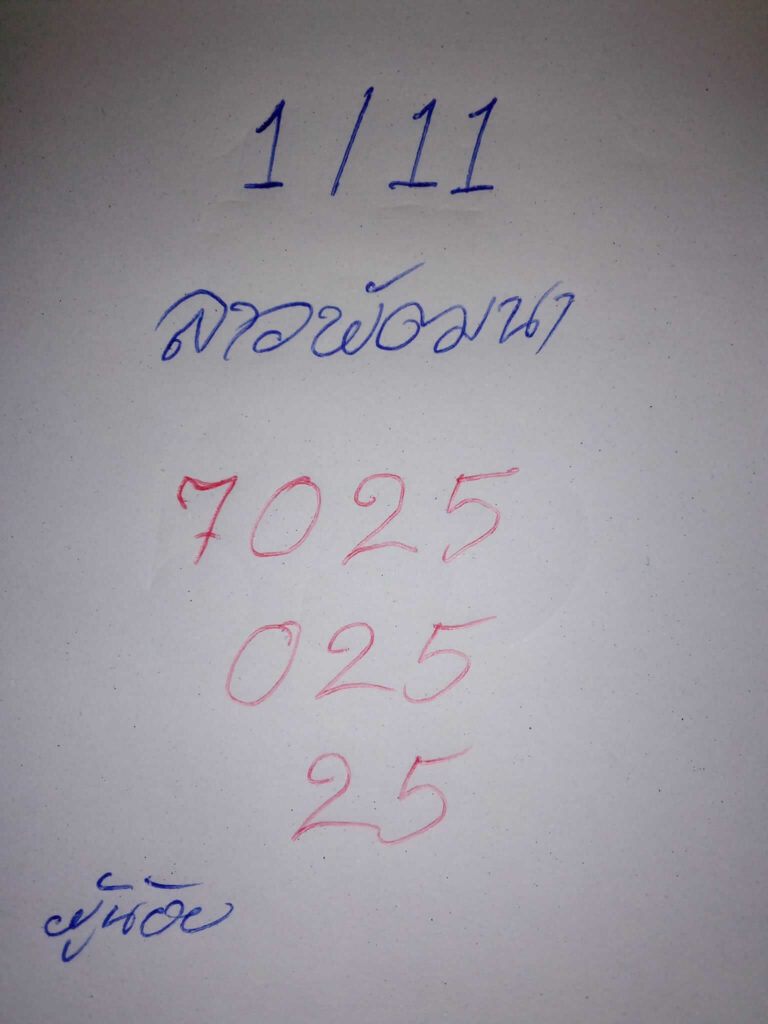 แนวทางหวยลาว 1/11/66 ชุดที่ 10