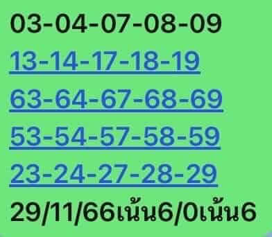 หวยหุ้นวันนี้ 29/11/66 ชุดที่ 1