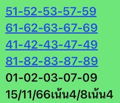 หวยหุ้นวันนี้ 15/11/66 ชุดที่ 1