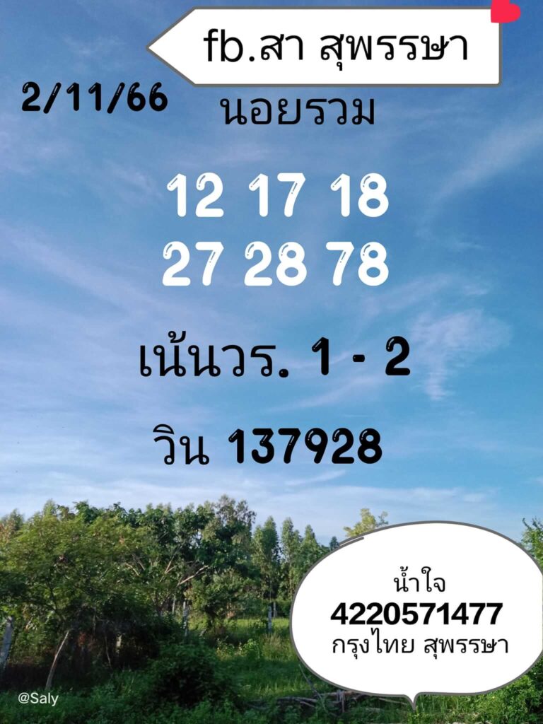 แนวทางหวยฮานอย 2/11/66 ชุดที่ 3