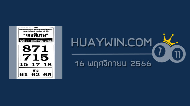 เลขพิเศษ 1/611/66