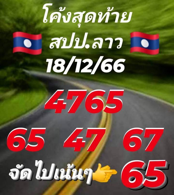 แนวทางหวยลาว 18/12/66 ชุดที่ 10