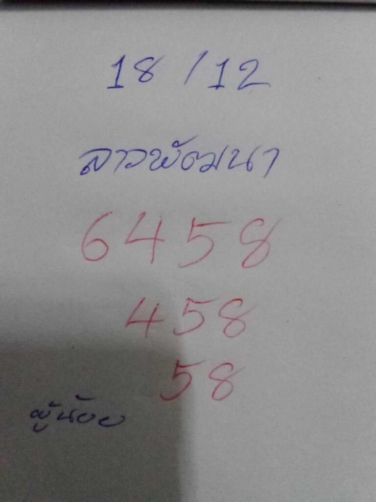 แนวทางหวยลาว 18/12/66 ชุดที่ 1