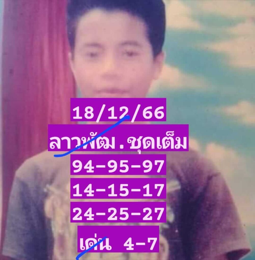 แนวทางหวยลาว 18/12/66 ชุดที่ 5