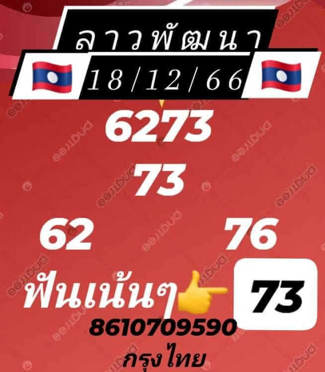 แนวทางหวยลาว 18/12/66 ชุดที่ 8