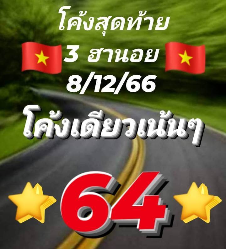 แนวทางหวยฮานอย 8/12/66 ชุดที่ 9