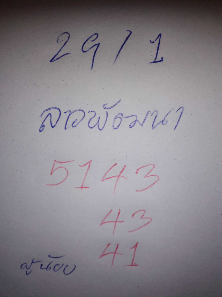 แนวทางหวยลาว 29/1/67 ชุดที่ 4