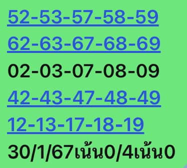 หวยหุ้นวันนี้ 30/1/67 ชุดที่ 10