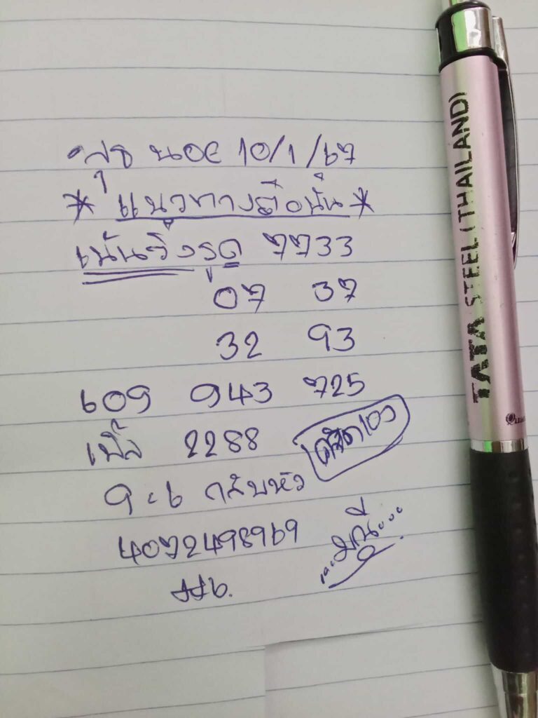 แนวทางหวยฮานอย 10/1/67 ชุดที่ 10