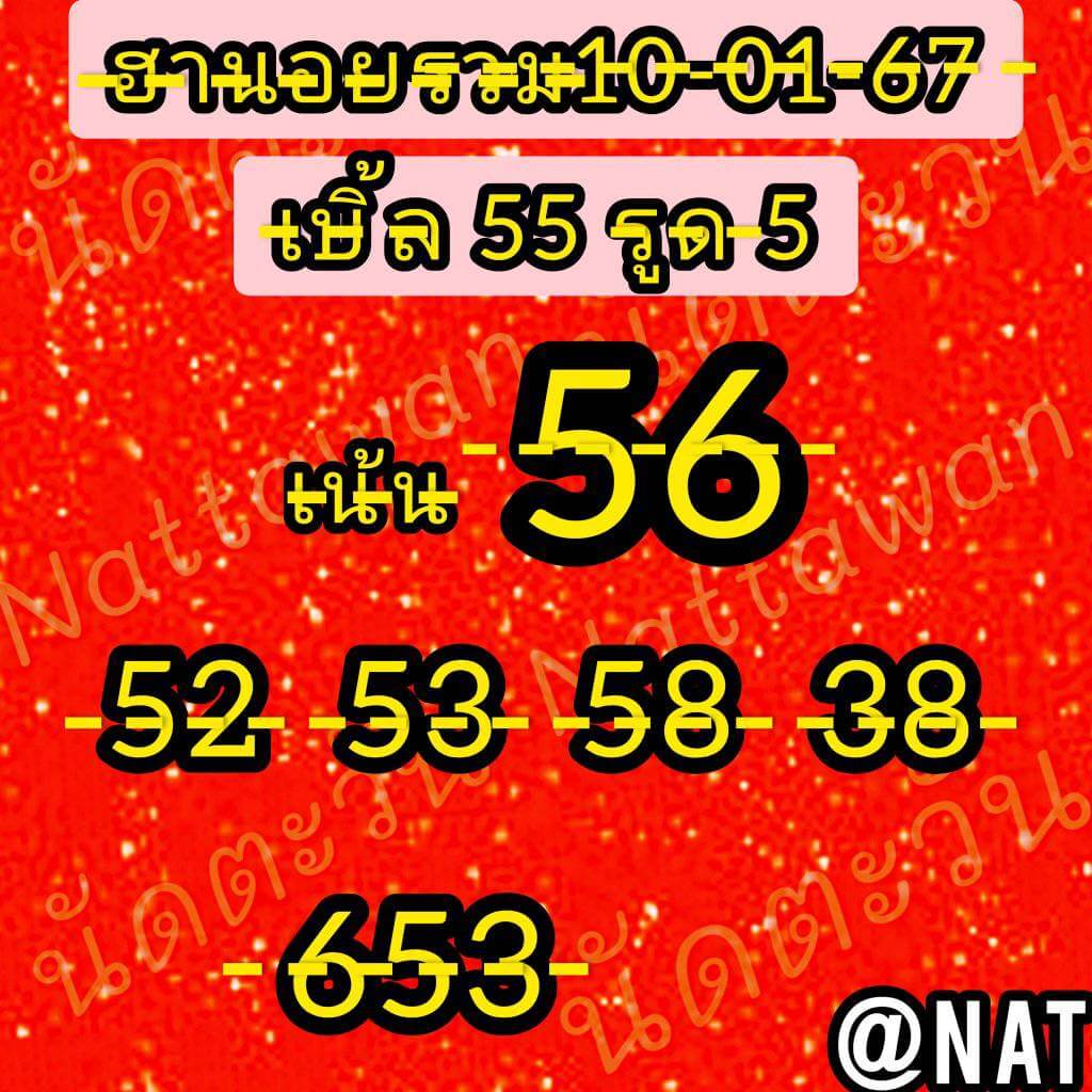 แนวทางหวยฮานอย 10/1/67 ชุดที่ 3