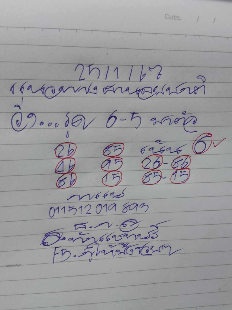 แนวทางหวยฮานอย 25/1/67 ชุดที่ 6